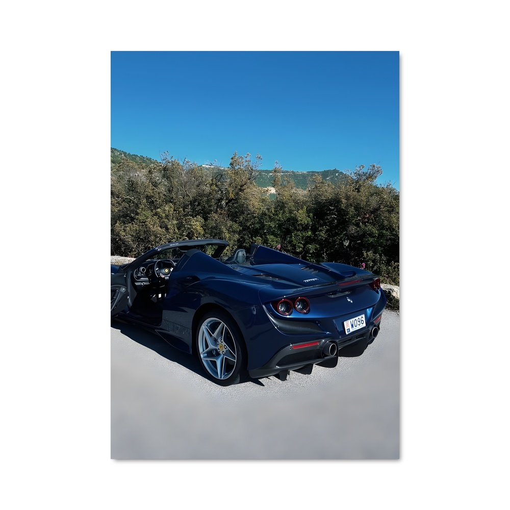 Poster Ferrari aux Sommets